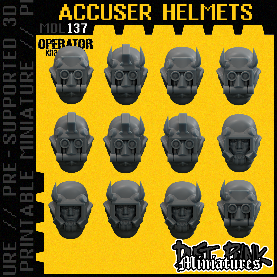 MDL137 ACCUSER HELMETS [PRE-SUPPORTED]